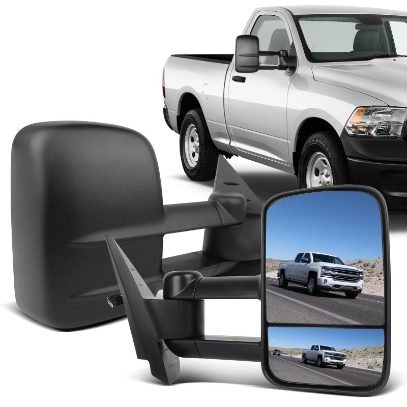ECCPP Towing Mirrors Replacement fit for 20082013 for Chevy for Avalanche for Tahoe for Silverado for Suburban for GMC for Sierra 1500 for Yukon Power Heated Arrow Signal Towing Mirrors